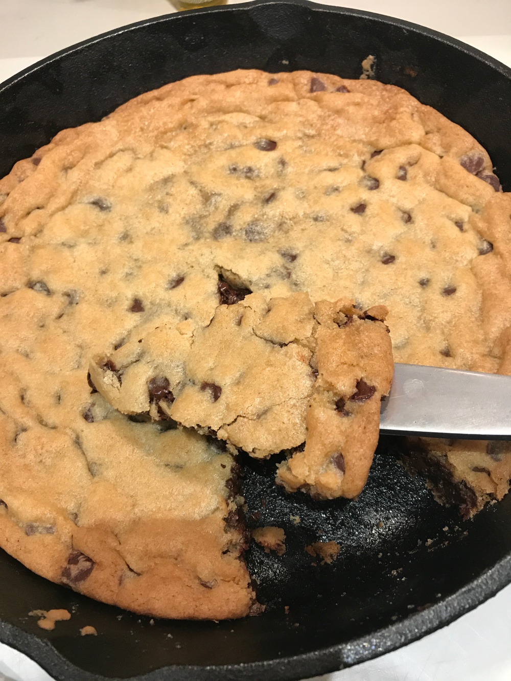Chocolate Chip Cookie Baked in a Skillet – Marilyn Dishes …the food and
